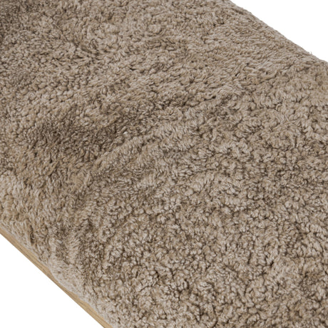 Demi Accent Bench in Taupe Shearling from Four Hands - Luna Furniture