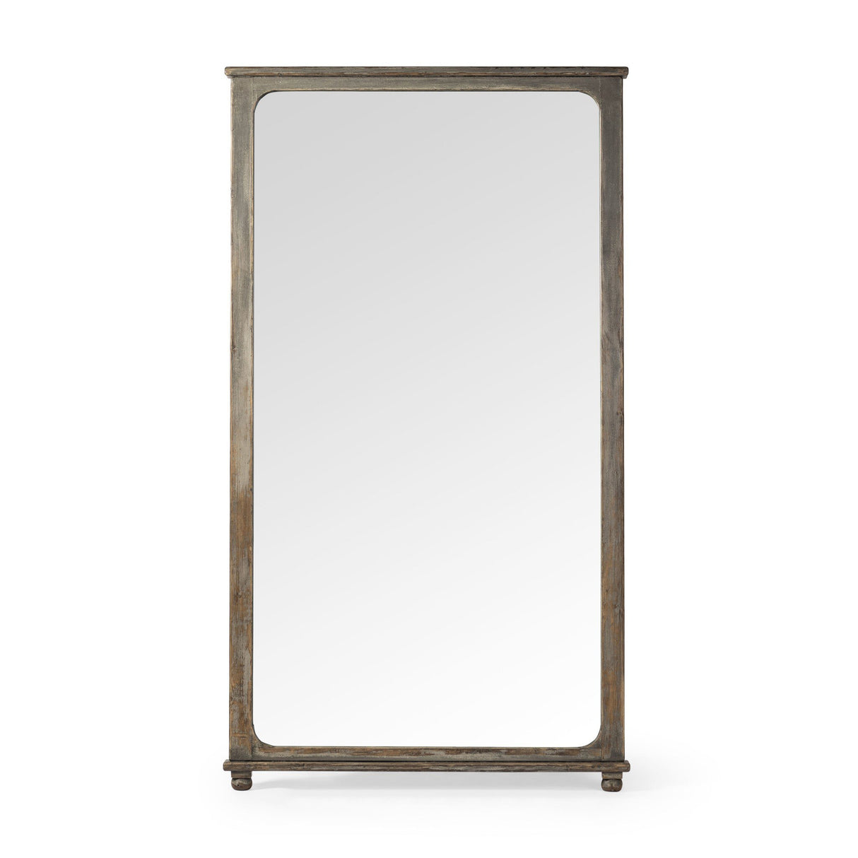 Orleans Floor Mirror in Blue Antiqued Pine from Four Hands - Luna Furniture