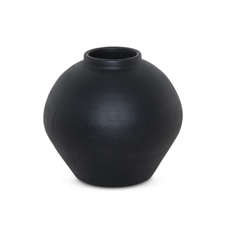 Bosa Vessel in Aged Black Terracotta from Four Hands - Luna Furniture