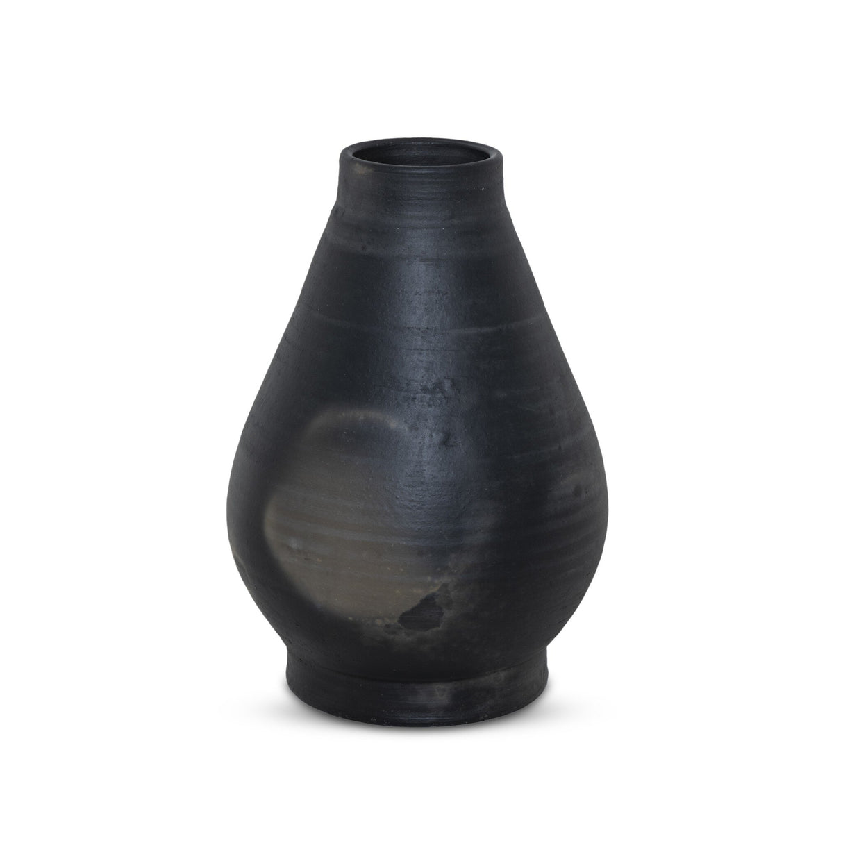Sesto Vessel in Aged Black Terracotta from Four Hands - Luna Furniture
