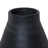 Sesto Vessel in Aged Black Terracotta from Four Hands - Luna Furniture