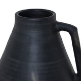 Sesto Vessel in Aged Black Terracotta from Four Hands - Luna Furniture