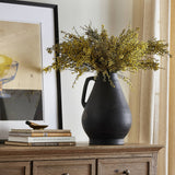 Sesto Vessel in Aged Black Terracotta from Four Hands - Luna Furniture