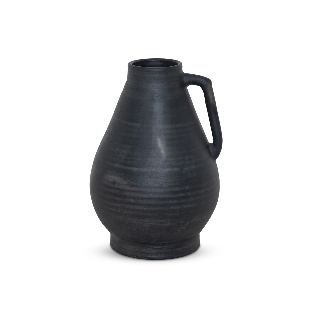 Sesto Vessel in Aged Black Terracotta from Four Hands - Luna Furniture