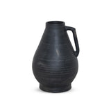 Sesto Vessel in Aged Black Terracotta from Four Hands - Luna Furniture