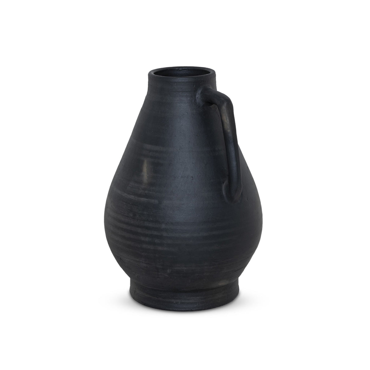 Sesto Vessel in Aged Black Terracotta from Four Hands - Luna Furniture