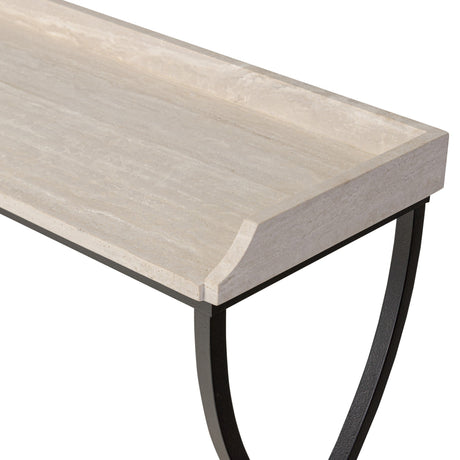 Six Beers Table in Travertine from Four Hands - Luna Furniture