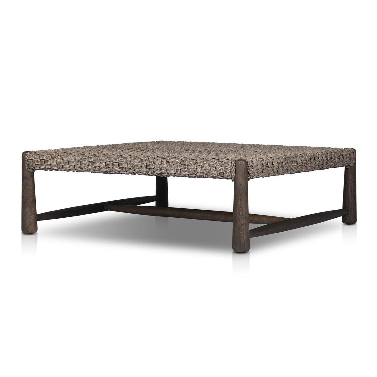 Savio Outdoor Coffee Table in Stained Saddle Brown from Four Hands - Luna Furniture