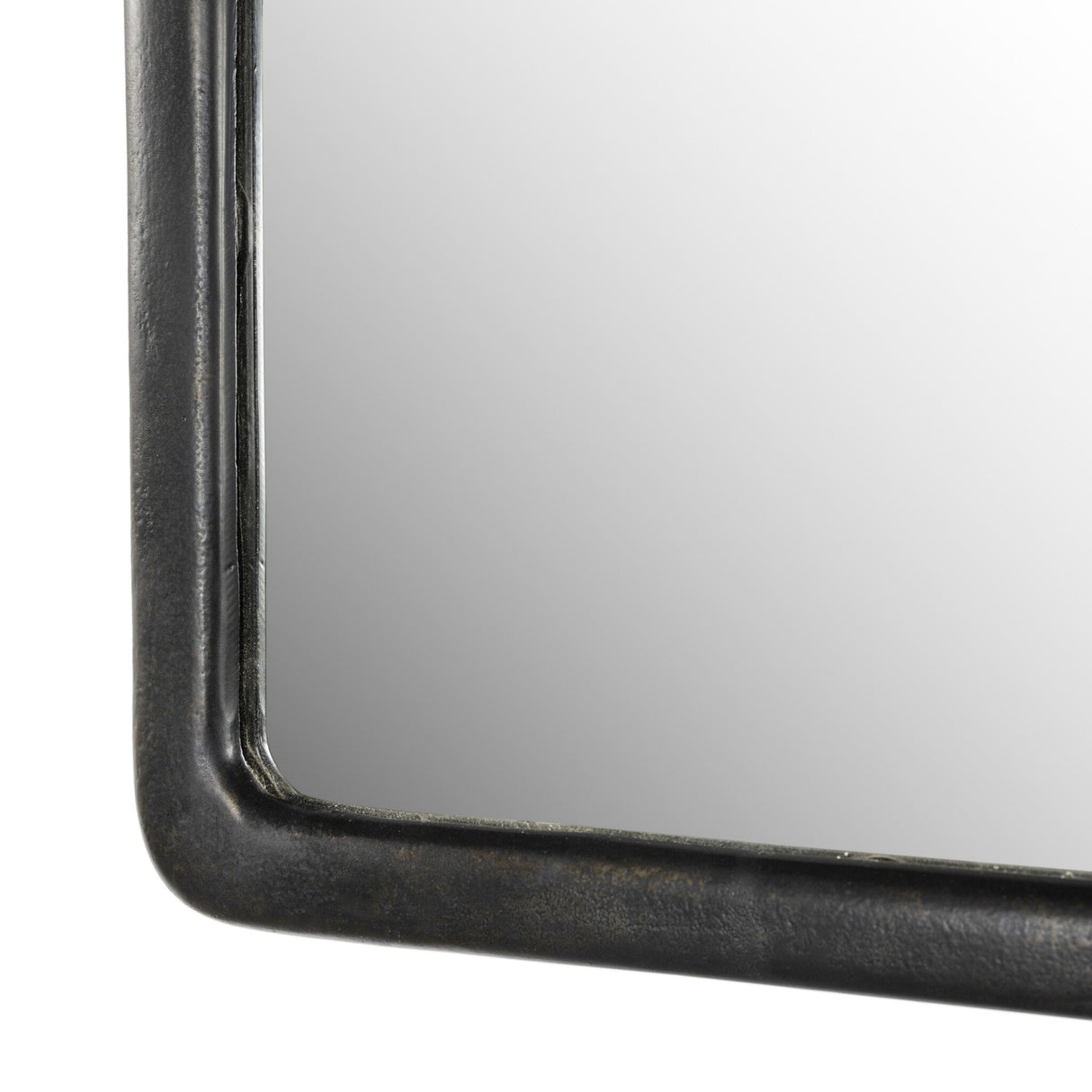 Patz Mantel Mirror in Black Antique from Four Hands - Luna Furniture
