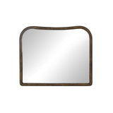 Patz Mantel Mirror in Antiqued Brass Aluminum from Four Hands - Luna Furniture