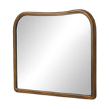 Patz Mantel Mirror in Antiqued Brass Aluminum from Four Hands - Luna Furniture