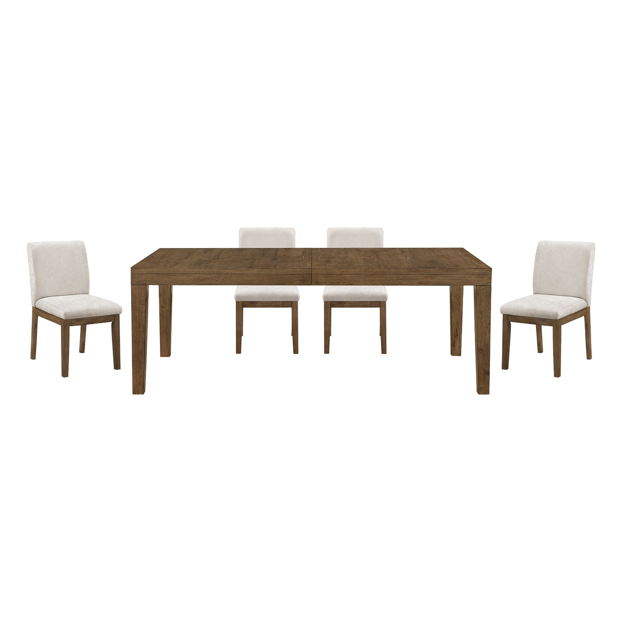 Matisse Brown 5-Piece 102" Extendable Dining Set from Homelegance - Luna Furniture