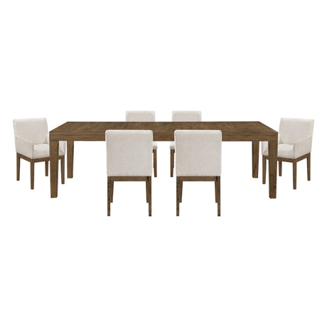 Matisse Brown 7-Piece 102" Extendable Dining Set from Homelegance - Luna Furniture