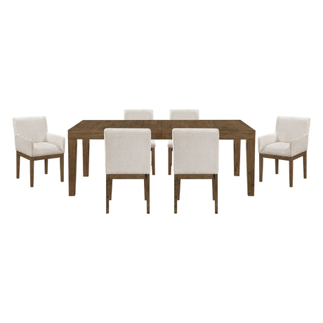 Matisse Brown 7-Piece 102" Extendable Dining Set from Homelegance - Luna Furniture