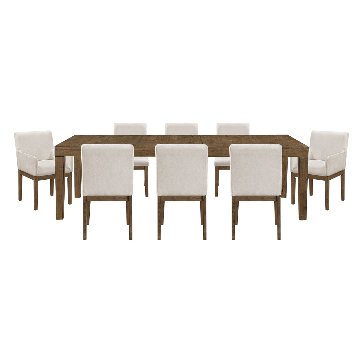Matisse Brown 9-Piece 102" Extendable Dining Set from Homelegance - Luna Furniture