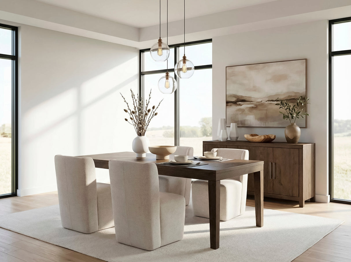 Matisse Brown 9-Piece 102" Extendable Dining Set from Homelegance - Luna Furniture