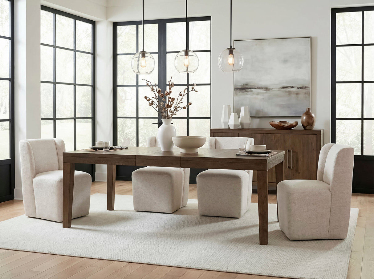 Matisse Brown 9-Piece 102" Extendable Dining Set from Homelegance - Luna Furniture