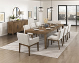 Matisse Brown 9-Piece 102" Extendable Dining Set from Homelegance - Luna Furniture