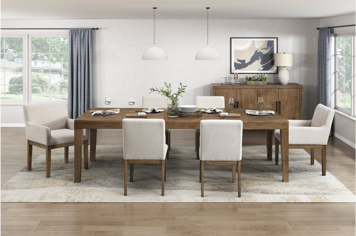 Matisse Brown 102" Extendable Dining Room Set from Homelegance - Luna Furniture