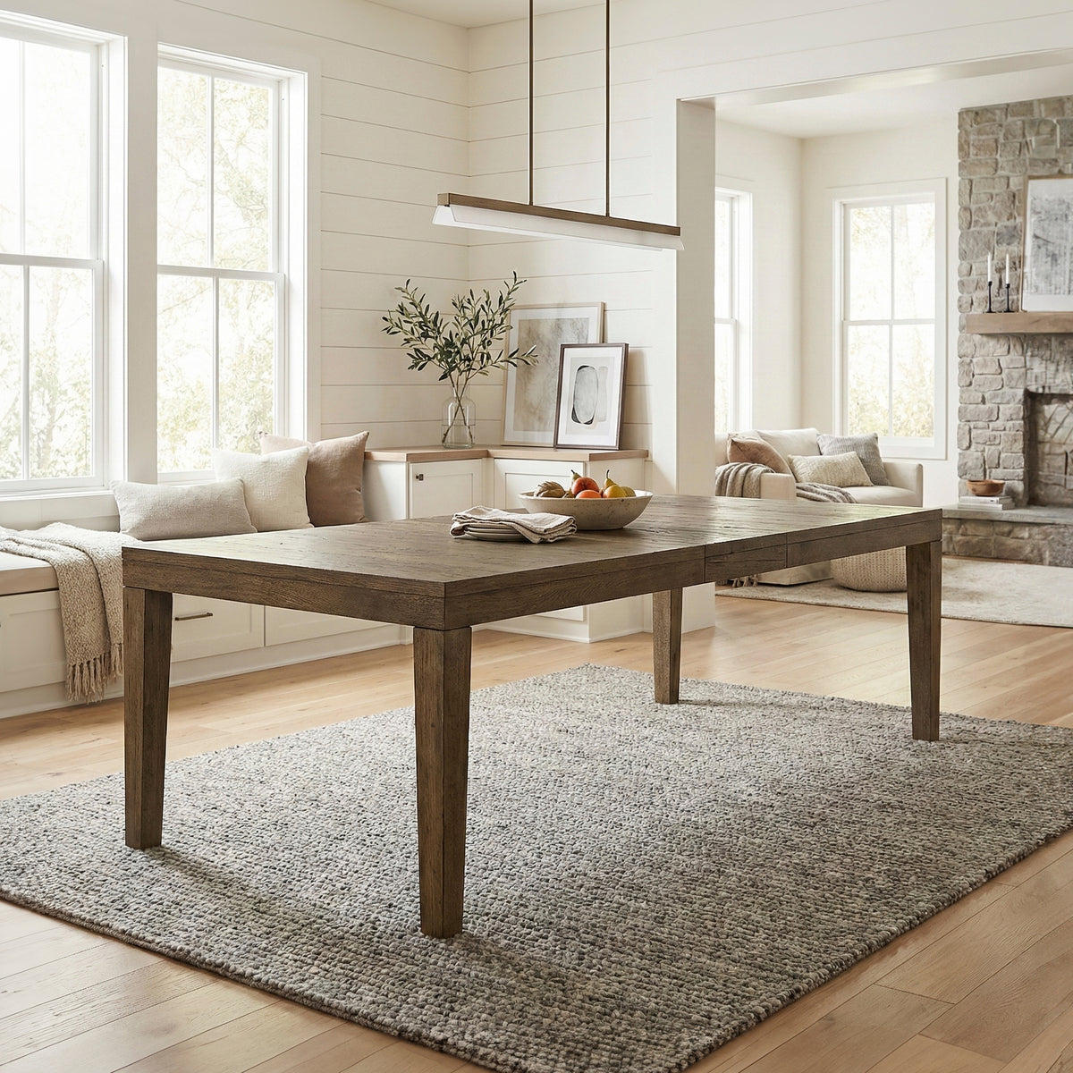 Matisse Brown 9-Piece 102" Extendable Dining Set from Homelegance - Luna Furniture