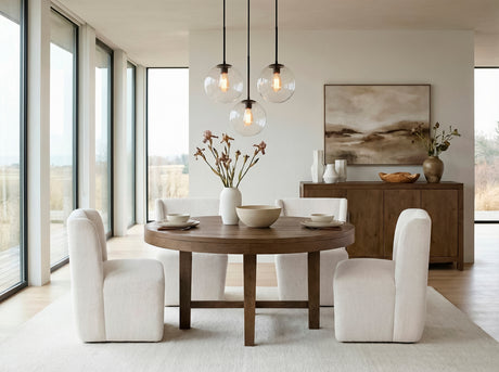 Matisse Brown 60-inch Round Dining Table from Homelegance - Luna Furniture