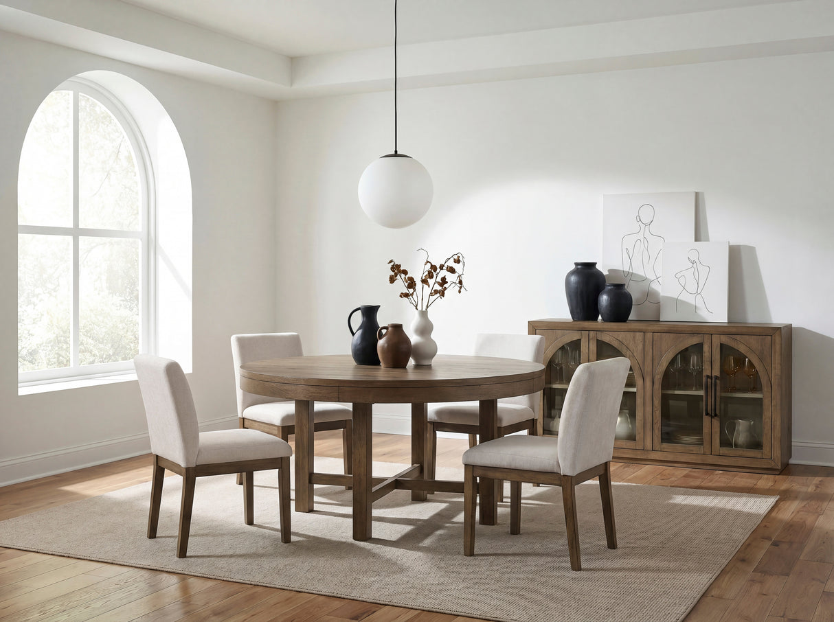 2447-41N SERVER, GLASS DOOR from Homelegance - Luna Furniture