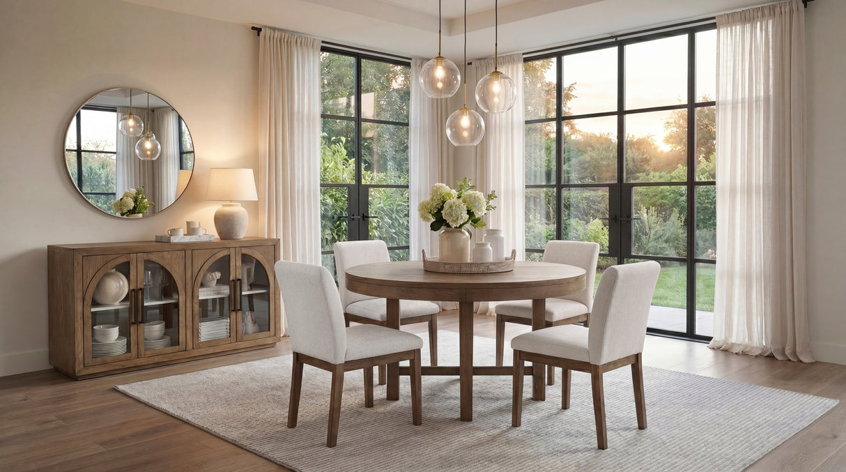 2447-41N SERVER, GLASS DOOR from Homelegance - Luna Furniture