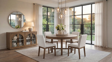 2447-41N SERVER, GLASS DOOR from Homelegance - Luna Furniture