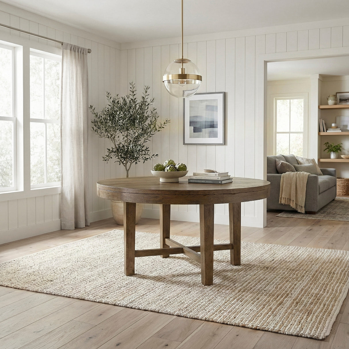 Matisse Brown 5-Piece 60" Round Dining Set from Homelegance - Luna Furniture