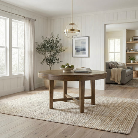 Matisse Brown 5-Piece 60" Round Dining Set from Homelegance - Luna Furniture