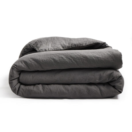 Sable Duvet Cover in Sable Dark Grey from Four Hands - Luna Furniture