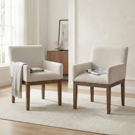 Matisse Brown Arm Chair, Set of 2 from Homelegance - Luna Furniture