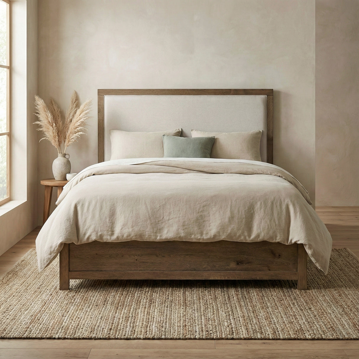 Matisse Brown Queen Panel Bed from Homelegance - Luna Furniture