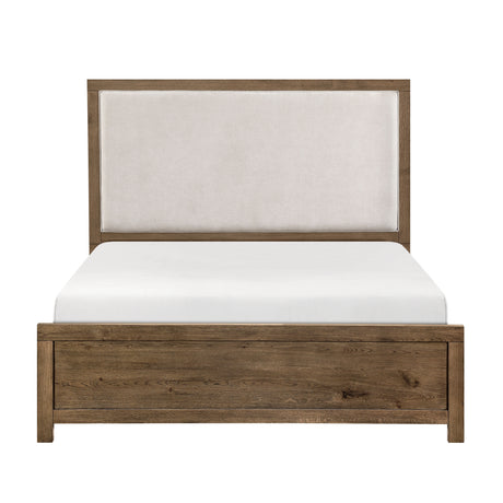 Matisse Brown 4-Piece Queen Panel Upholstered Bedroom Set from Homelegance - Luna Furniture