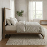 Matisse Brown King Panel Upholstered Bed from Homelegance - Luna Furniture