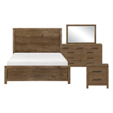Matisse Brown 4-Piece Queen Panel Bedroom Set from Homelegance - Luna Furniture