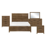 Matisse Brown 5-Piece Queen Panel Bedroom Set from Homelegance - Luna Furniture