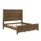 Matisse Brown King Panel Upholstered Bed from Homelegance - Luna Furniture