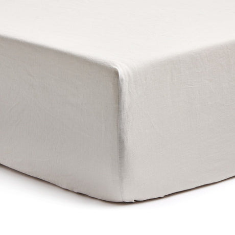 Sable Fitted Sheet in Sable Light Grey from Four Hands - Luna Furniture