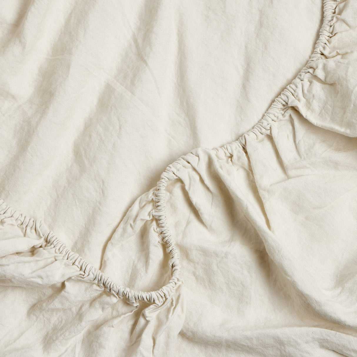 Sable Fitted Sheet in Sable White Sand from Four Hands - Luna Furniture