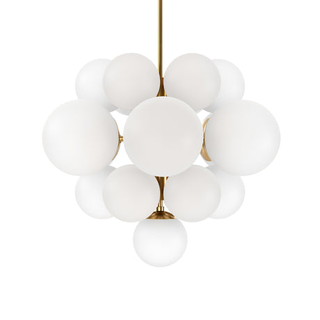 Nova Chandelier in Burnished Brass from Four Hands - Luna Furniture
