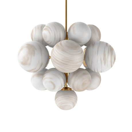 Nova Chandelier in Burnished Brass from Four Hands - Luna Furniture