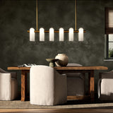 Odyssey Linear Md Chandelier in Burnished Brass from Four Hands - Luna Furniture