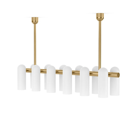 Odyssey Linear Md Chandelier in Burnished Brass from Four Hands - Luna Furniture