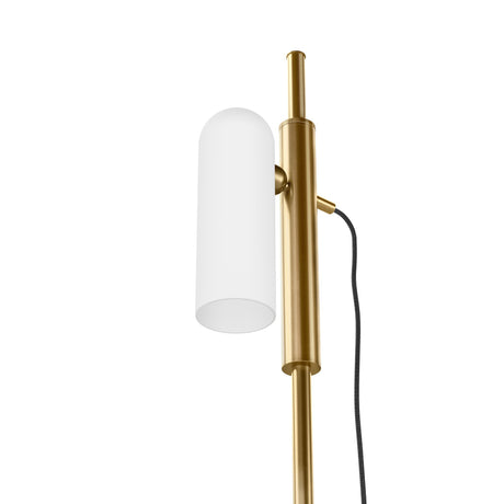 Odyssey 1 Floor Lamp in Burnished Brass from Four Hands - Luna Furniture