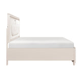 Lunaris Beige Queen Platform Bed with Footboard Storage from Homelegance - Luna Furniture