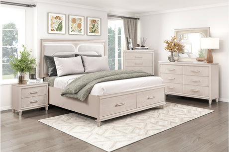 Lunaris Beige Storage Platform Bedroom Set from Homelegance - Luna Furniture