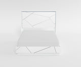 Orlo White Queen Led Panel Bed from Homelegance - Luna Furniture