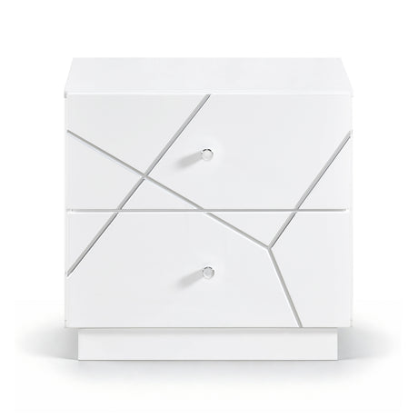 Orlo White 4pc Set (QB+NS+DR+MR) from Homelegance - Luna Furniture