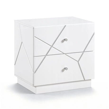 Orlo White 4pc Set (QB+NS+DR+MR) from Homelegance - Luna Furniture